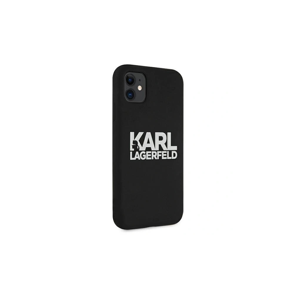 Hurtownia GSM - Etui Karl Lagerfeld KLHCN61SLKLRBK Apple iPhone 11 Silicone Stack Logo černý/black - KLD493BLK - {ean13} - Hurt