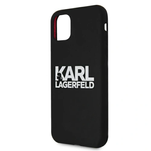 Etui Karl Lagerfeld KLHCN61SLKLRBK Apple iPhone 11 Silicone Stack Logo czarny/black