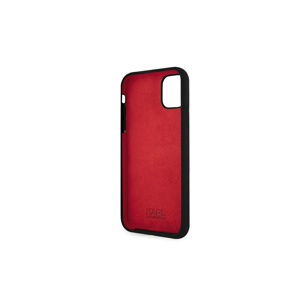 Hurtownia GSM - Etui Karl Lagerfeld KLHCN61SLKLRBK Apple iPhone 11 Silicone Stack Logo černý/black - KLD493BLK - {ean13} - Hurt