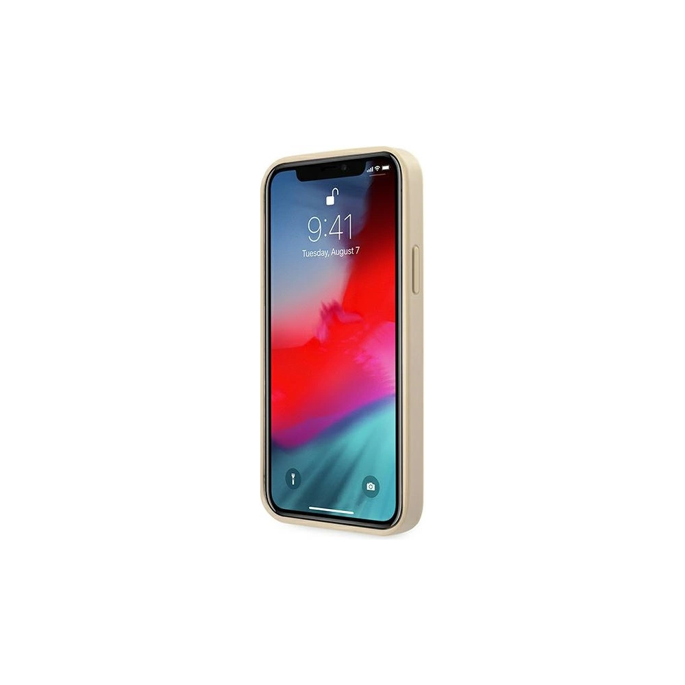 Hurtownia GSM - Etui Guess GUHCP12LRSAVSLG Apple iPhone 12 Pro Max zlatý/gold hardcase Saffiano Vintage Script - GUE988GLD - {ean13} - Hurt