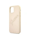 Wholesale Guess GUHCP12LRSAVSLG Apple iPhone 12 Pro Max gold hardcase Saffiano Vintage Script - GUE988GLD - {ean13} - Hurt