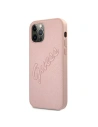 Hurtownia GSM - Etui Guess GUHCP12LRSAVSRG Apple iPhone 12 Pro Max różowy/pink hardcase Saffiano Vintage Script - GUE989PNK - {ean13} - Hurt