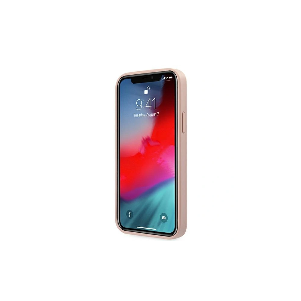 Hurtownia GSM - Etui Guess GUHCP12LRSAVSRG Apple iPhone 12 Pro Max różowy/pink hardcase Saffiano Vintage Script - GUE989PNK - {ean13} - Hurt