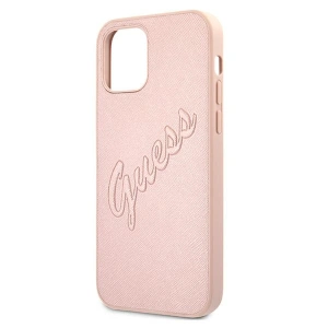 Hurtownia GSM - Etui Guess GUHCP12LRSAVSRG Apple iPhone 12 Pro Max růžový/pink hardcase Saffiano Vintage Script - GUE989PNK - {ean13} - Hurt