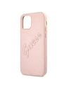 Hurtownia GSM - Etui Guess GUHCP12LRSAVSRG Apple iPhone 12 Pro Max różowy/pink hardcase Saffiano Vintage Script - GUE989PNK - {ean13} - Hurt