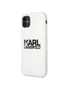 Hurtownia GSM - Etui Karl Lagerfeld KLHCN61SLKLWH Apple iPhone 11 Silicone Stack Logo biały/white - KLD494WHT - {ean13} - Hurt