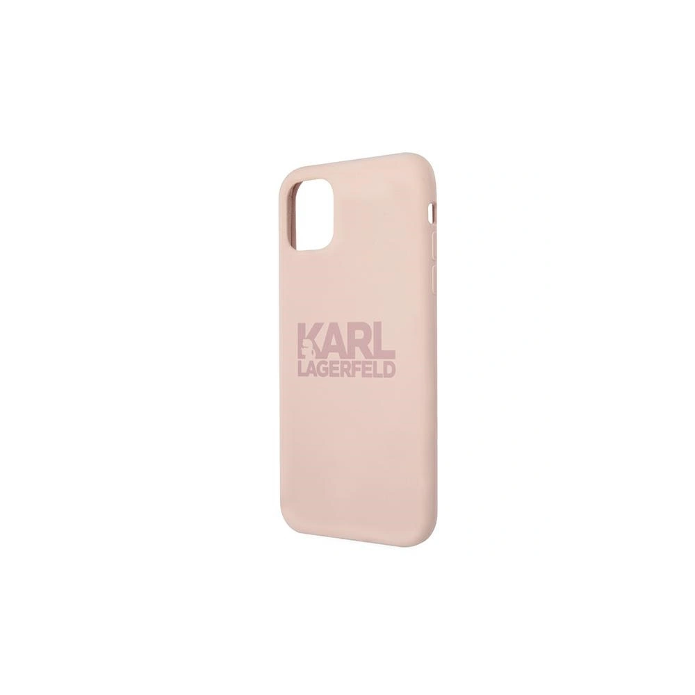 Hurtownia GSM - Etui Karl Lagerfeld KLHCN61STKLTLP Apple iPhone 11 silikonová s logem růžová/pink - KLD495PNK - {ean13} - Hurt
