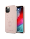 Etui Karl Lagerfeld KLHCP12MSILTTPI Apple iPhone 12/12 Pro Silicone Ikonik Outline różowy/pink