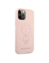 Hurtownia GSM - Etui Karl Lagerfeld KLHCP12MSILTTPI Apple iPhone 12/12 Pro Silicone Ikonik Outline różowy/pink - KLD498PNK - {ean13} - Hurt