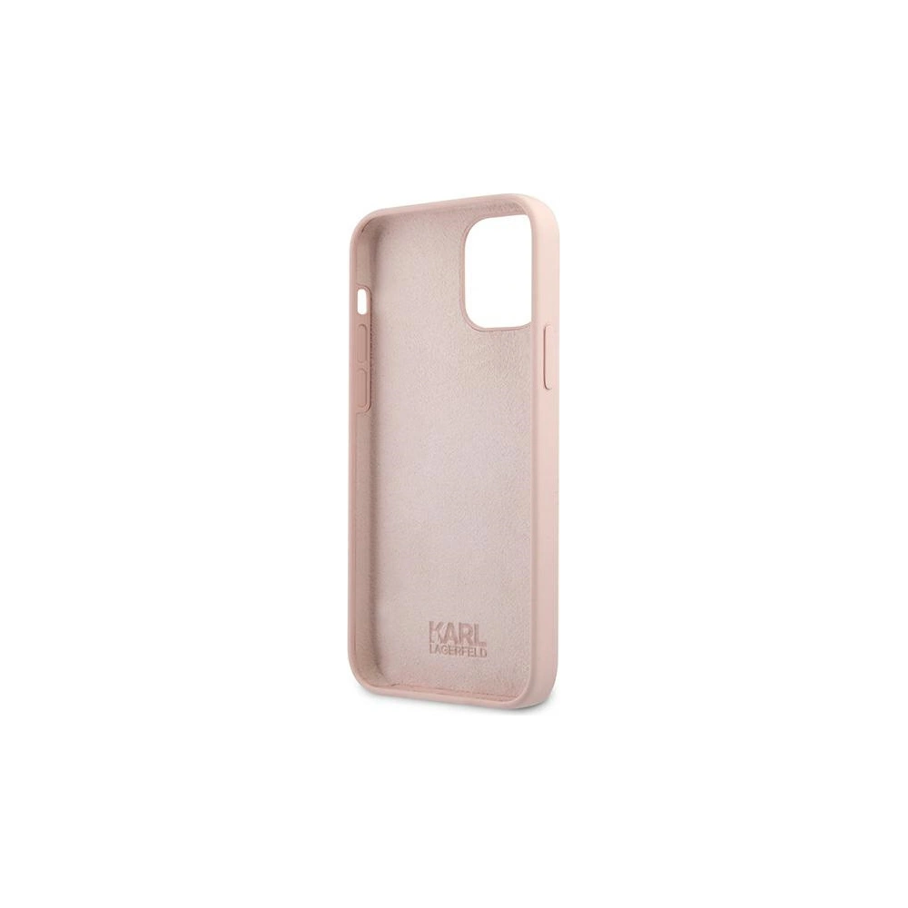 Hurtownia GSM - Etui Karl Lagerfeld KLHCP12MSILTTPI Apple iPhone 12/12 Pro Silicone Ikonik Outline różowy/pink - KLD498PNK - {ean13} - Hurt