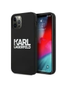Etui Karl Lagerfeld KLHCP12MSLKLRBK Apple iPhone 12/12 Pro Silicone Stack Logo czarny/black