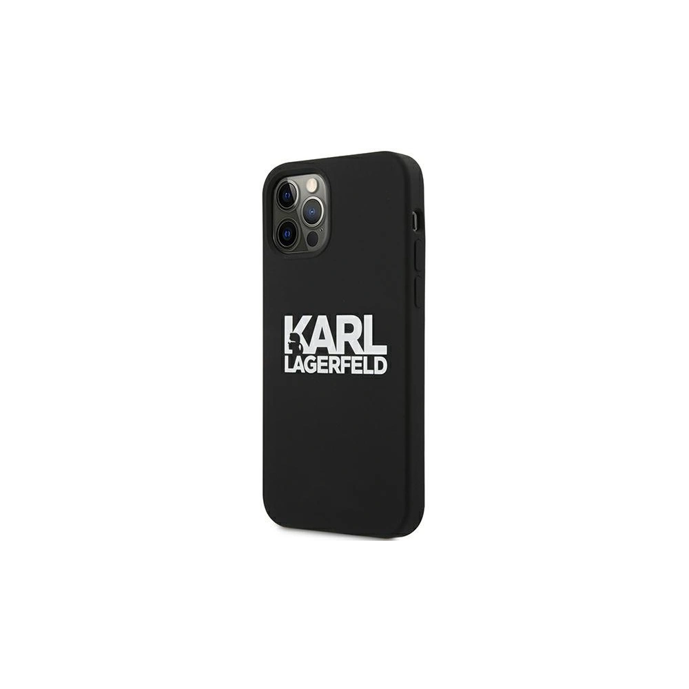 Hurtownia GSM - Etui Karl Lagerfeld KLHCP12MSLKLRBK Apple iPhone 12/12 Pro Silicone Stack Logo černý/black - KLD499BLK - {ean13} - Hurt