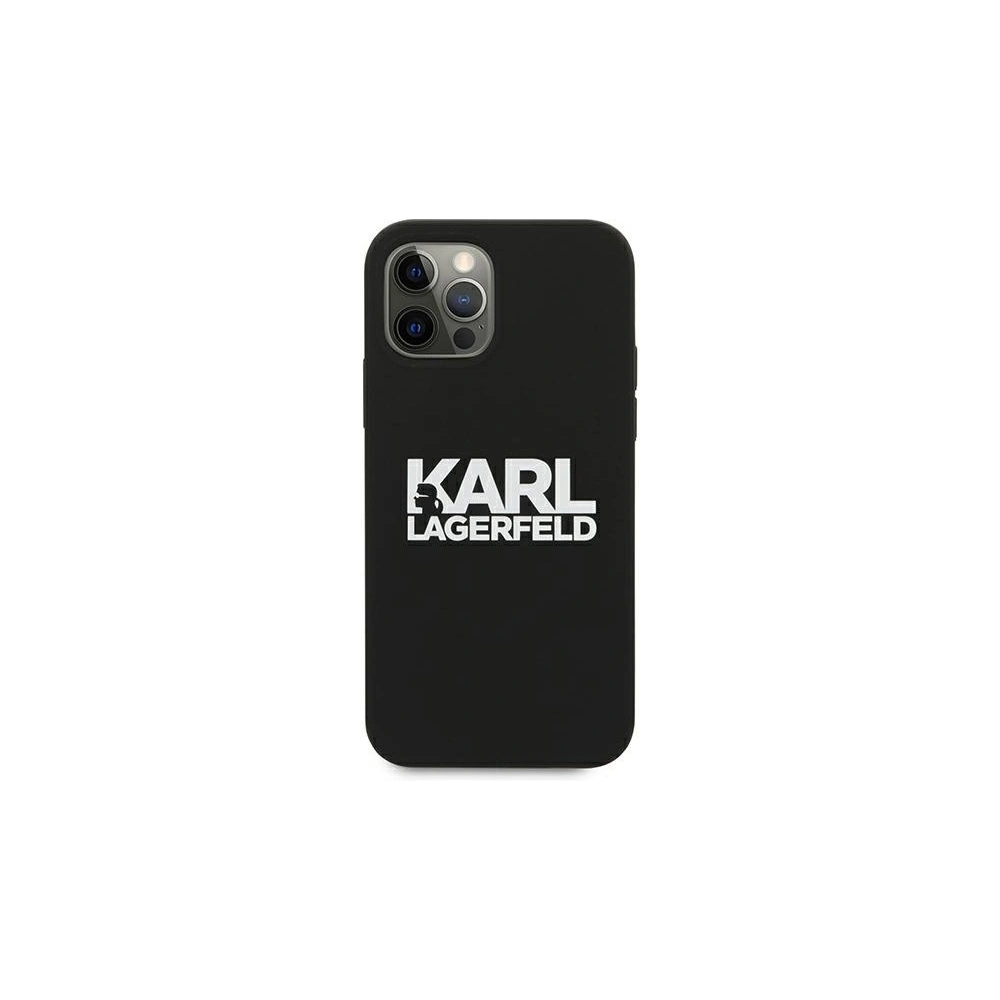 Hurtownia GSM - Etui Karl Lagerfeld KLHCP12MSLKLRBK Apple iPhone 12/12 Pro Silicone Stack Logo černý/black - KLD499BLK - {ean13} - Hurt