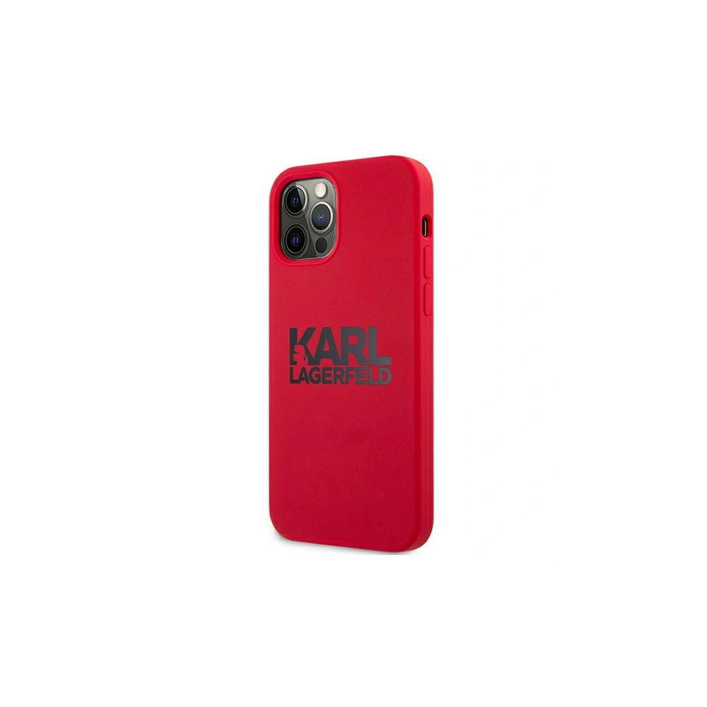Wholesale Karl Lagerfeld KLHCP12MSLKLRE Apple iPhone 12/12 Pro Silicone Stack Logo red - KLD501RED - {ean13} - Hurt