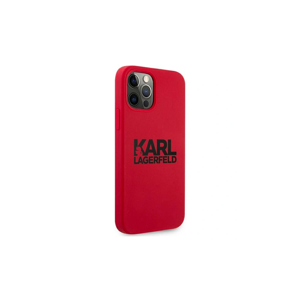 Hurtownia GSM - Etui Karl Lagerfeld KLHCP12MSLKLRE Apple iPhone 12/12 Pro Silicone Stack Logo červený/red - KLD501RED - {ean13} - Hurt