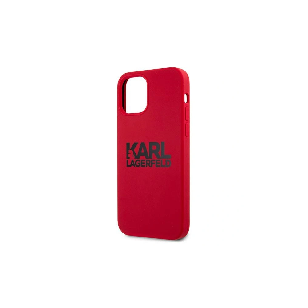 Hurtownia GSM - Etui Karl Lagerfeld KLHCP12MSLKLRE Apple iPhone 12/12 Pro Silicone Stack Logo červený/red - KLD501RED - {ean13} - Hurt
