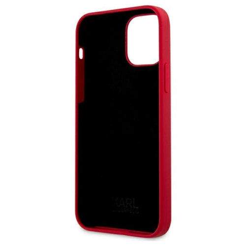 Etui Karl Lagerfeld KLHCP12MSLKLRE Apple iPhone 12/12 Pro Silicone Stack Logo czerwony/red