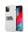 Etui Karl Lagerfeld KLHCP12MSLKLWH Apple iPhone 12/12 Pro Silicone Stack Logo biały/white