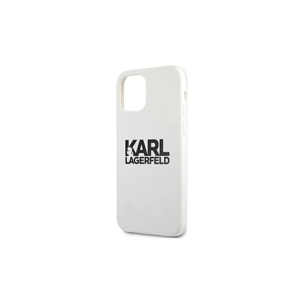 Wholesale Karl Lagerfeld KLHCP12MSLKLWH Apple iPhone 12/12 Pro Silicone Stack Logo white - KLD502WHT - {ean13} - Hurt