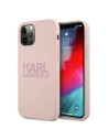 Etui Karl Lagerfeld KLHCP12MSTKLTLP Apple iPhone 12/12 Pro silikonové logo růžové/pink