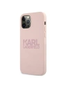 Hurtownia GSM - Etui Karl Lagerfeld KLHCP12MSTKLTLP Apple iPhone 12/12 Pro Silicone Stack Logo różowy/pink - KLD503PNK - {ean13} - Hurt
