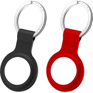 Silikonové pouzdro PURO ICON Case Apple AirTag (černé a červené) [2 PACK]
