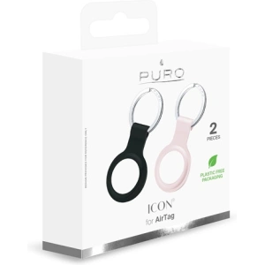 Wholesale PURO ICON Case Apple AirTag (black & sand pink) [2 PACK] - PUR422BLKPNK - {ean13} - Hurt