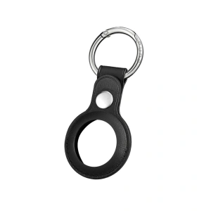Etui ze skóry ekologicznej Puro SKY Case Apple AirTag (czarny)