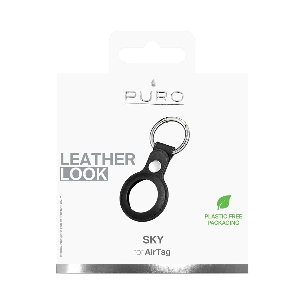 Hurtownia GSM - Etui ze skóry ekologicznej Puro SKY Case Apple AirTag (černý) - PUR423BLK - {ean13} - Hurt