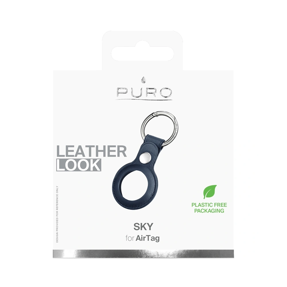 Hurtownia GSM - Etui ze skóry ekologicznej PURO SKY Case Apple AirTag (námořnická modř) - PUR424NAV - {ean13} - Hurt