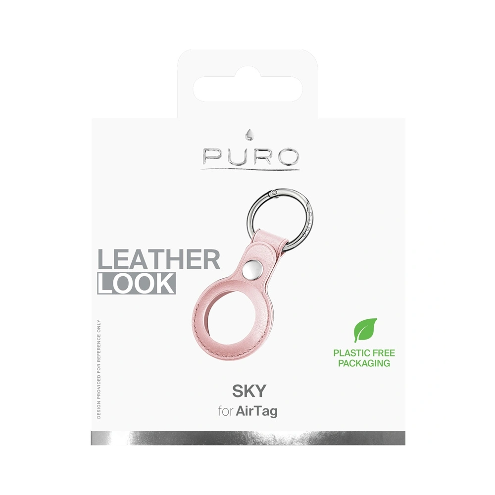 Hurtownia GSM - Etui ze skóry ekologicznej PURO SKY Case Apple AirTag (písková růžová) - PUR426PNK - {ean13} - Hurt