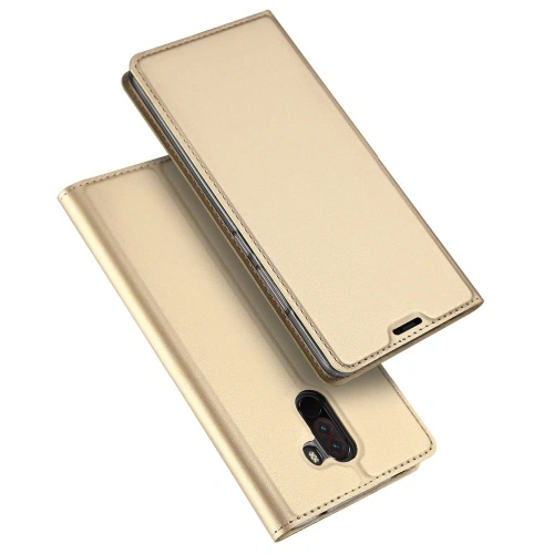 Etui DuxDucis SkinPro Pocophone F1 Gold + Szkło