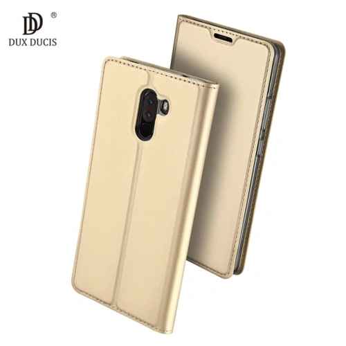 Etui DuxDucis SkinPro Pocophone F1 Gold + Szkło