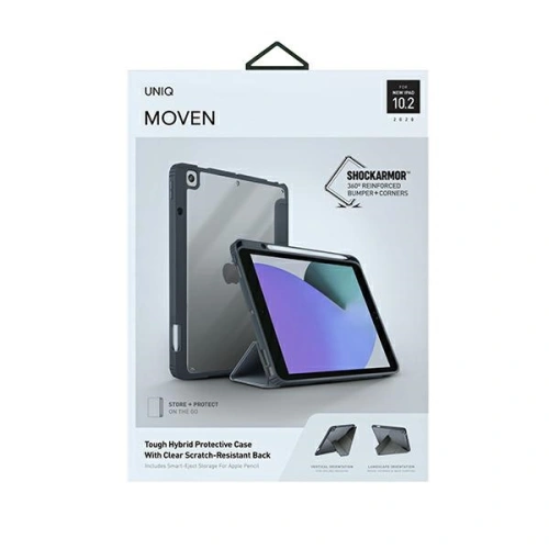 Etui UNIQ Moven Apple iPad 10.2 (2020) szary/charcoal grey