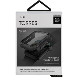 Etui UNIQ Torres Apple Watch Series 4/5/6/7/SE/8/9 40/41MM czarny