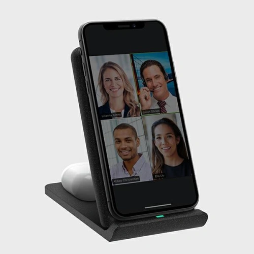 UNIQ Ładowarka indukcyjna Vertex Duo 2in1 15W Fast charge charcoal grey