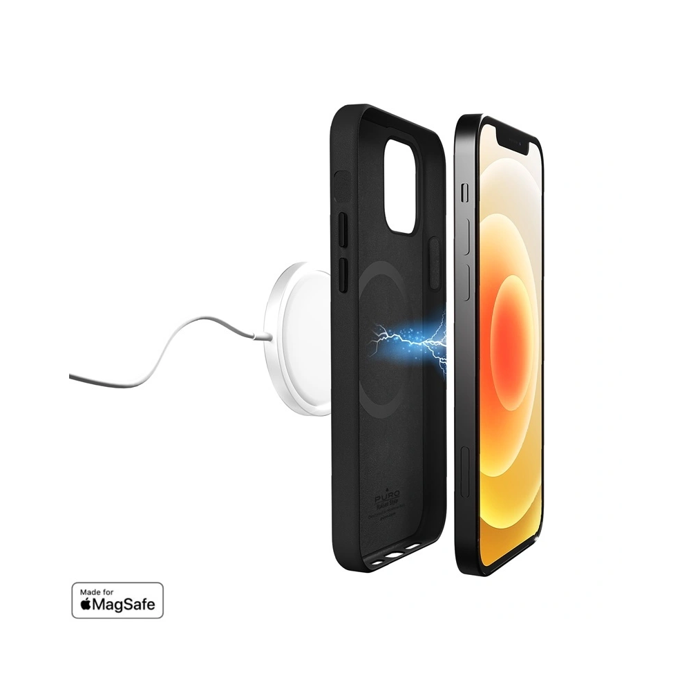 Hurtownia GSM - Etui PURO SKYMAG MagSafe Apple iPhone 12 Pro Max (czarny) - PUR428BLK - {ean13} - Hurt