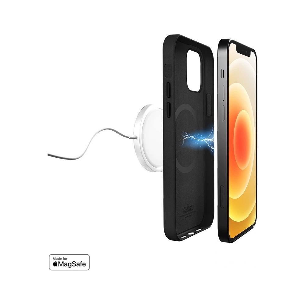Hurtownia GSM - Etui PURO SKYMAG MagSafe Apple iPhone 12/12 Pro (černý) - PUR429BLK - {ean13} - Hurt
