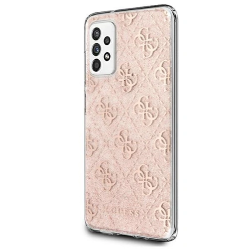 Etui Guess GUHCA52PCU4GLPI Samsung Galaxy A52/A52s różowy/pink hard case 4G Glitter