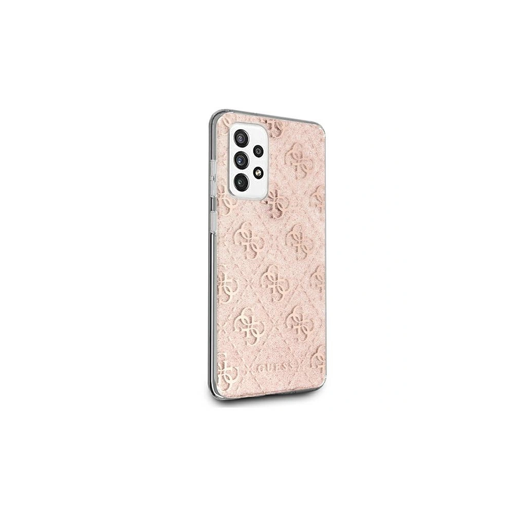 Hurtownia GSM - Etui Guess GUHCA52PCU4GLPI Samsung Galaxy A52/A52s růžové/pink hard case 4G Glitter - GUE964PNK - {ean13} - Hurt