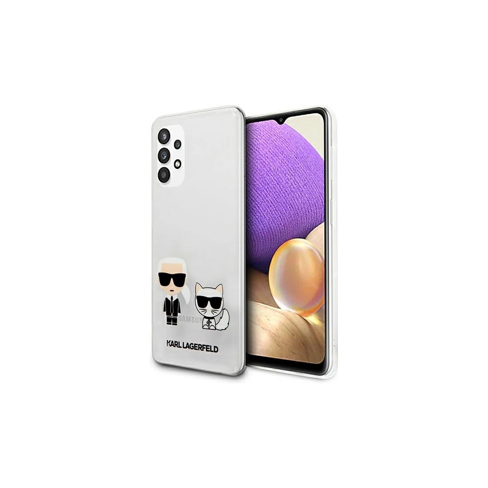 Hurtownia GSM - Etui Karl Lagerfeld KLHCA32CKTR Samsung Galaxy A32 5G hardcase Transparent Karl & Choupette - KLD476CL - {ean13} - Hurt