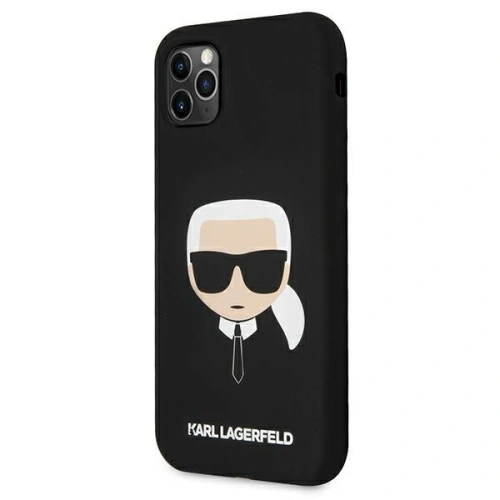 Etui Karl Lagerfeld KLHCN61SLKHBK Apple iPhone 11 czarny/black hardcase Silicone Karl`s Head