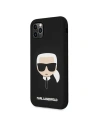 Hurtownia GSM - Etui Karl Lagerfeld KLHCN61SLKHBK Apple iPhone 11 czarny/black hardcase Silicone Karl`s Head - KLD492BLK - {ean13} - Hurt