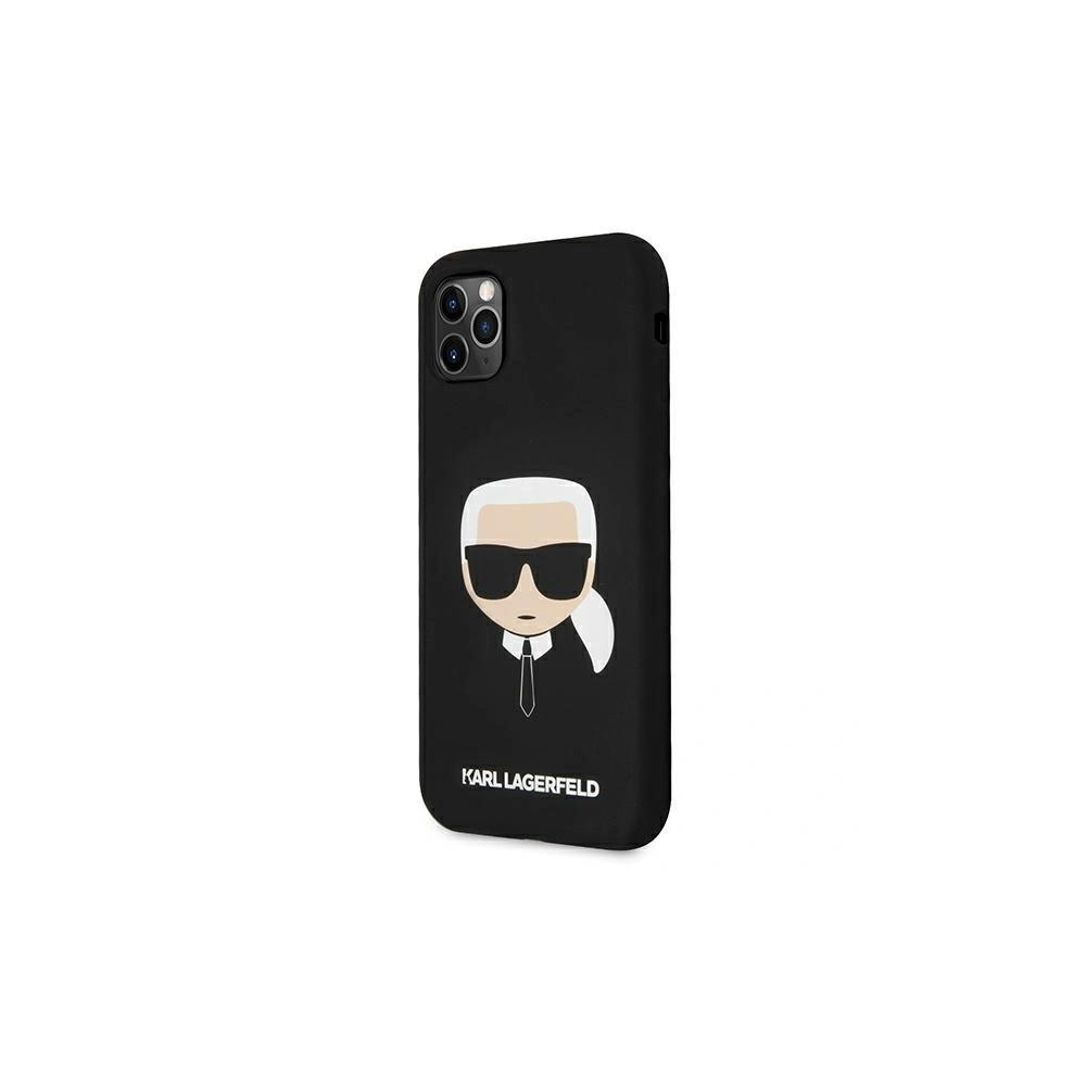 Hurtownia GSM - Etui Karl Lagerfeld KLHCN61SLKHBK Apple iPhone 11 czarny/black hardcase Silicone Karl`s Head - KLD492BLK - {ean13} - Hurt