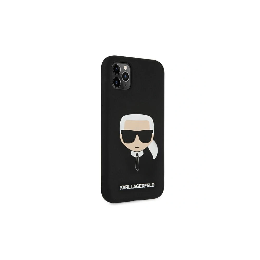 Hurtownia GSM - Etui Karl Lagerfeld KLHCN61SLKHBK Apple iPhone 11 czarny/black hardcase Silicone Karl`s Head - KLD492BLK - {ean13} - Hurt