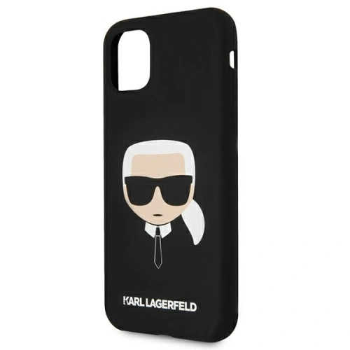 Etui Karl Lagerfeld KLHCN61SLKHBK Apple iPhone 11 czarny/black hardcase Silicone Karl`s Head