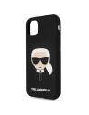 Hurtownia GSM - Etui Karl Lagerfeld KLHCN61SLKHBK Apple iPhone 11 czarny/black hardcase Silicone Karl`s Head - KLD492BLK - {ean13} - Hurt