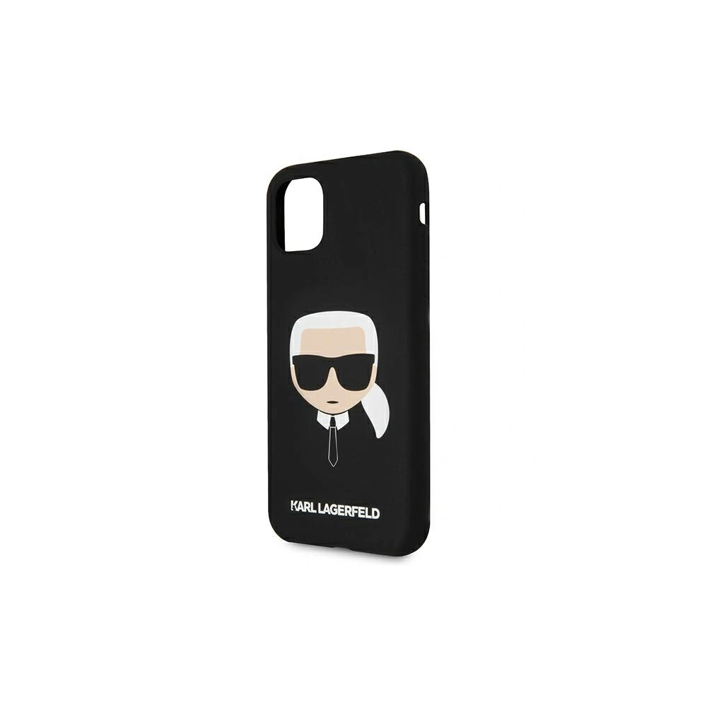 Hurtownia GSM - Etui Karl Lagerfeld KLHCN61SLKHBK Apple iPhone 11 czarny/black hardcase Silicone Karl`s Head - KLD492BLK - {ean13} - Hurt
