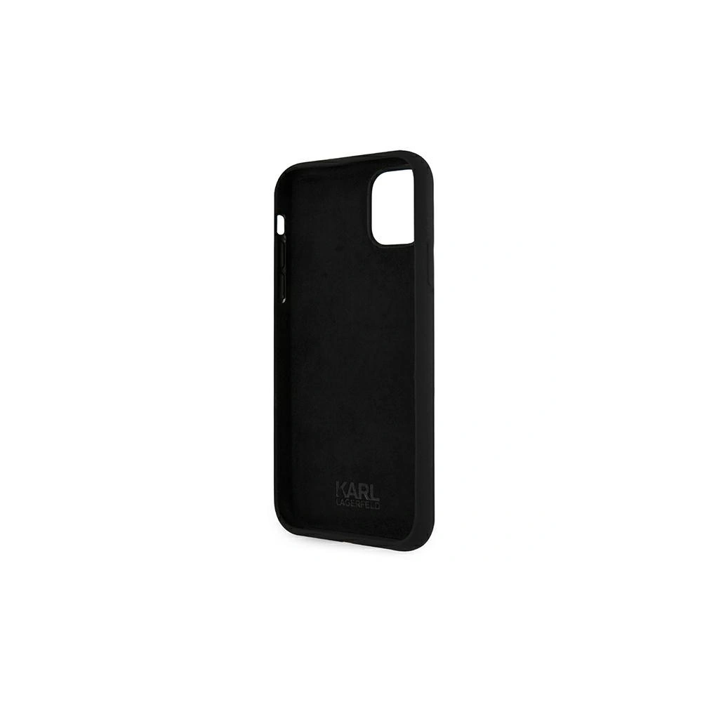 Hurtownia GSM - Etui Karl Lagerfeld KLHCN61SLKHBK Apple iPhone 11 czarny/black hardcase Silicone Karl`s Head - KLD492BLK - {ean13} - Hurt