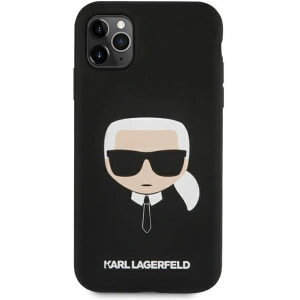 Hurtownia GSM - Etui Karl Lagerfeld KLHCN65SLKHBK Apple iPhone 11 Pro Max czarny/black hardcase Silicone Karl`s Head - KLD496BLK - {ean13} - Hurt